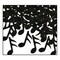 12 Pack Bulk Confetti Musical Notes Party Decoration - black (1 Oz per Pack)